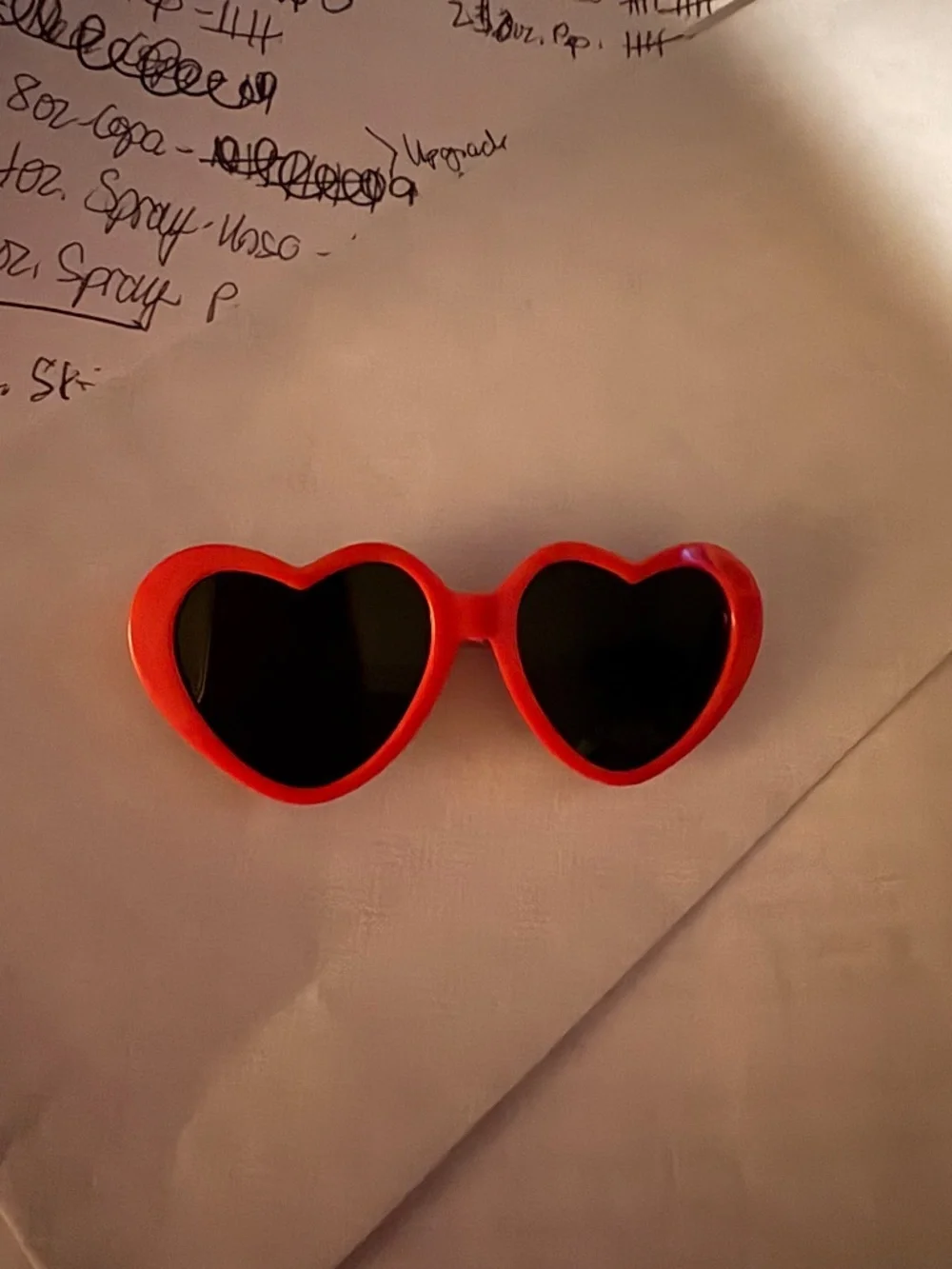 Red Heart-Shaped Dog Sunglasses - Fashion Pet Eyewear